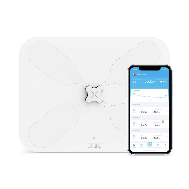 Весы Умные Picooc с Wi-Fi S3 Lite (белые)