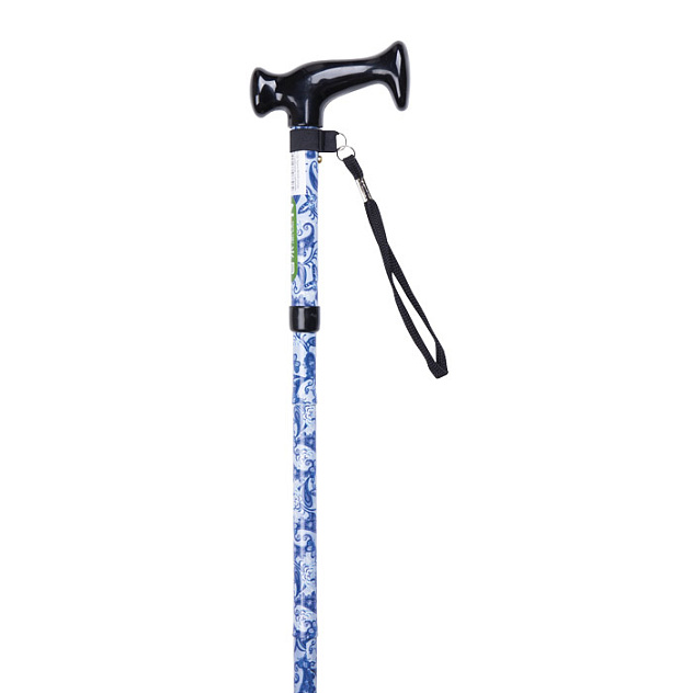 TN-132 Трость NOVA (складная, с ремешком, с рисунком)