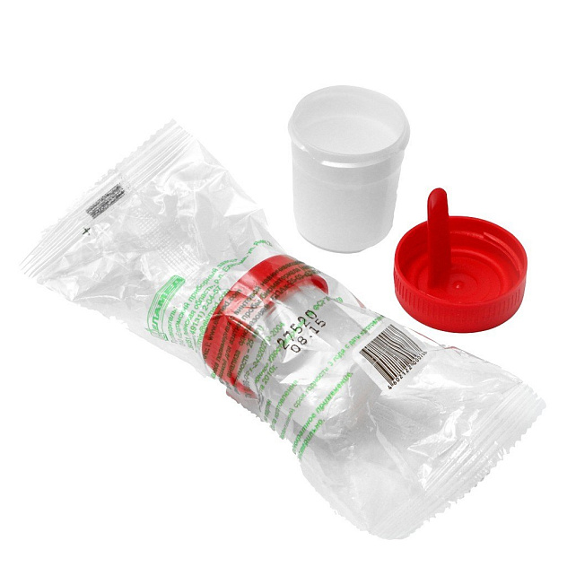 Банка полимерная БПАк-25-03-"ЕЛАТ" (с винтовой крышкой для анализа) 25 мл