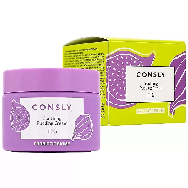 Крем-пудинг для лица Consly успокаивающий с экстрактом инжира, 50 мл