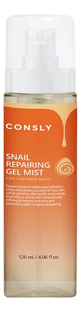 Гель-мист для лица восстанавливающий с муцином улитки Consly Snail Repairing, 120 мл