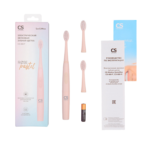 Электрическая зубная щетка CS Medica CS-888-F (розовая)