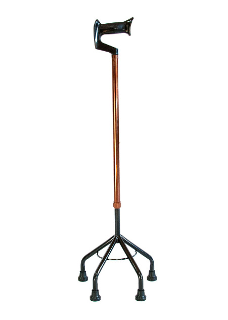 Трость с четырьмя ножками ТР4 (с высоким пирамидальным основанием)