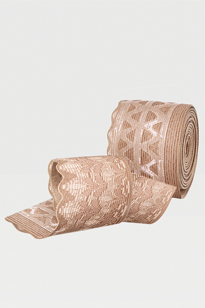 Чулки компрессионные с ажурной резинкой на широкое бедро (открытый носок) 1 класс Idealista ID-311W