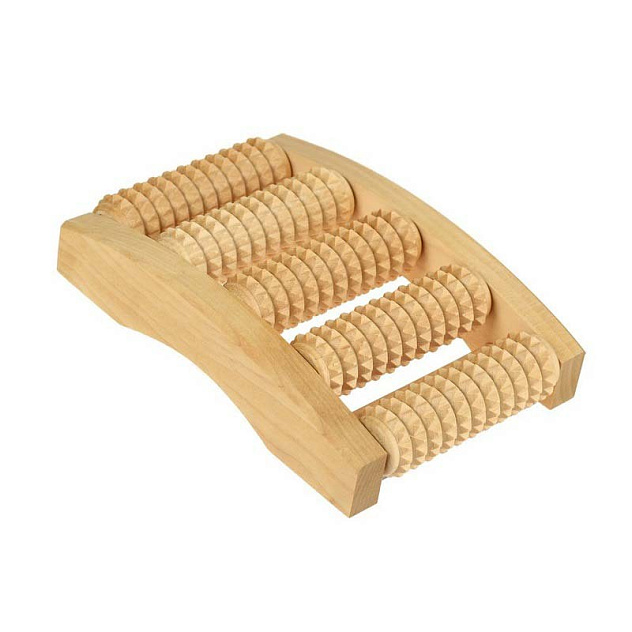 Массажер МА 4115 для ног "Счеты" (одна секция) ролик с шипами